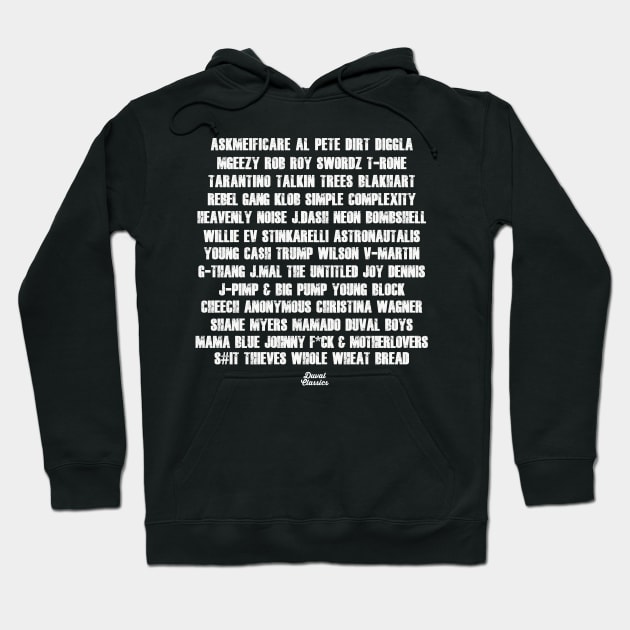 My Favorite Duval Bands & Rappers Hoodie by duvalclassics